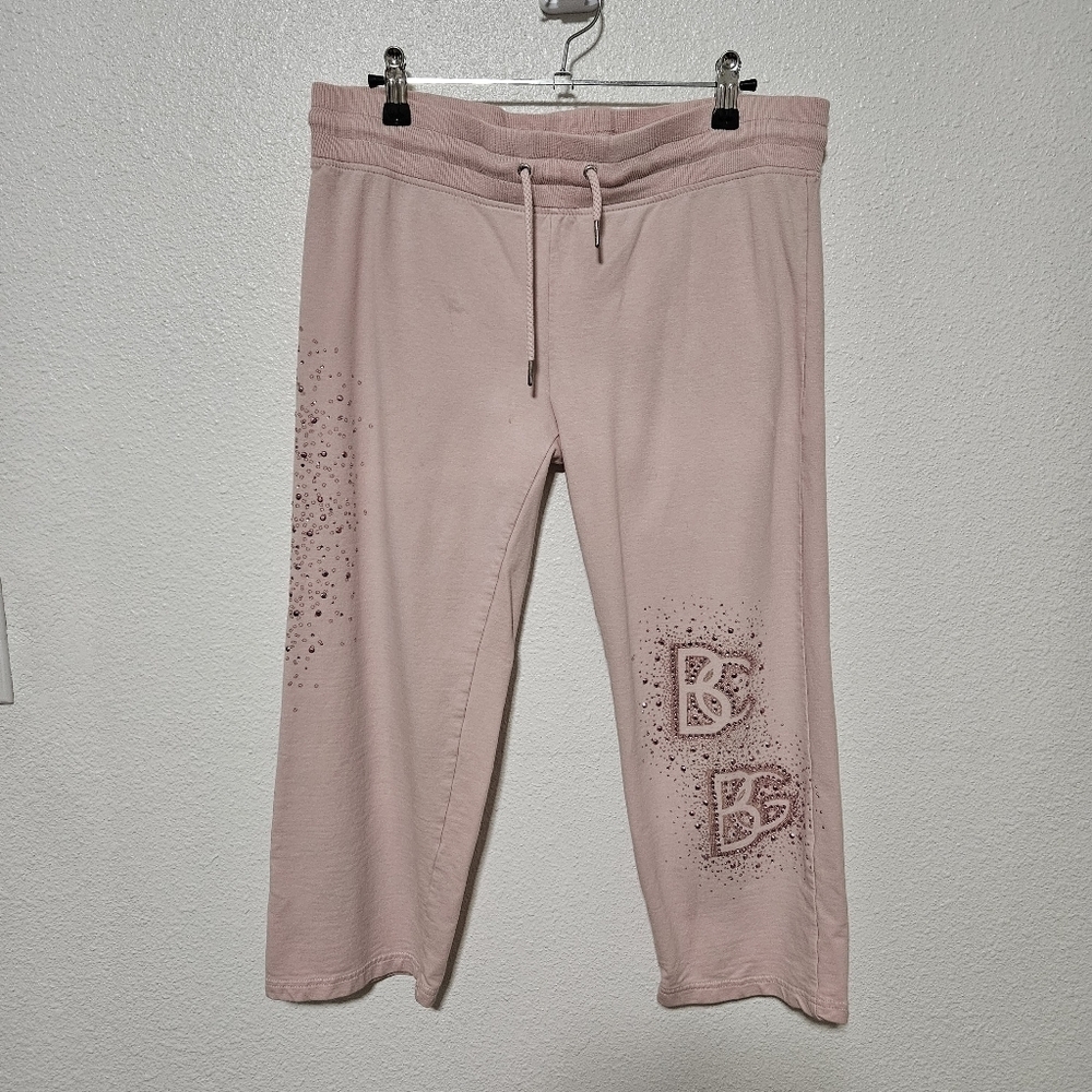 BCBGMAXAZRIA cropped studded details pants size medium